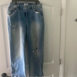 Lane Bryant size 16 ripped blue jeans